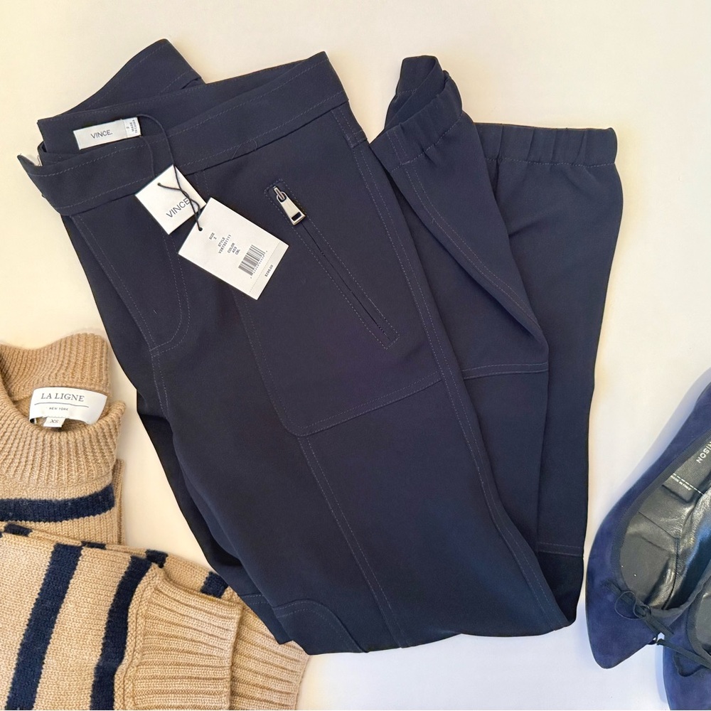 Vince NWT Midnight Blue Modern Ankle Pants